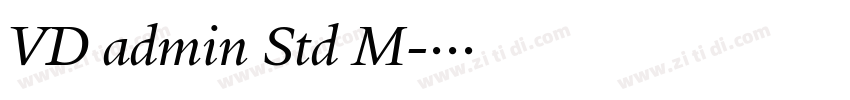 VD admin Std M字体转换 VD admin Std M字体转换